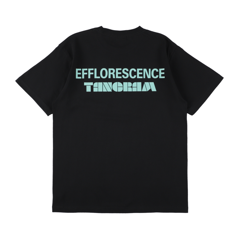 EFFLORESCENCE × TANGRAM 6.2oz. DAILY TEE BLACK TGS-MT185
