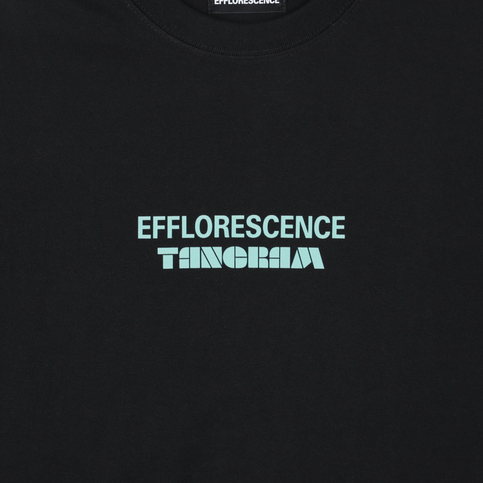 EFFLORESCENCE × TANGRAM 6.2oz. DAILY TEE BLACK TGS-MT185