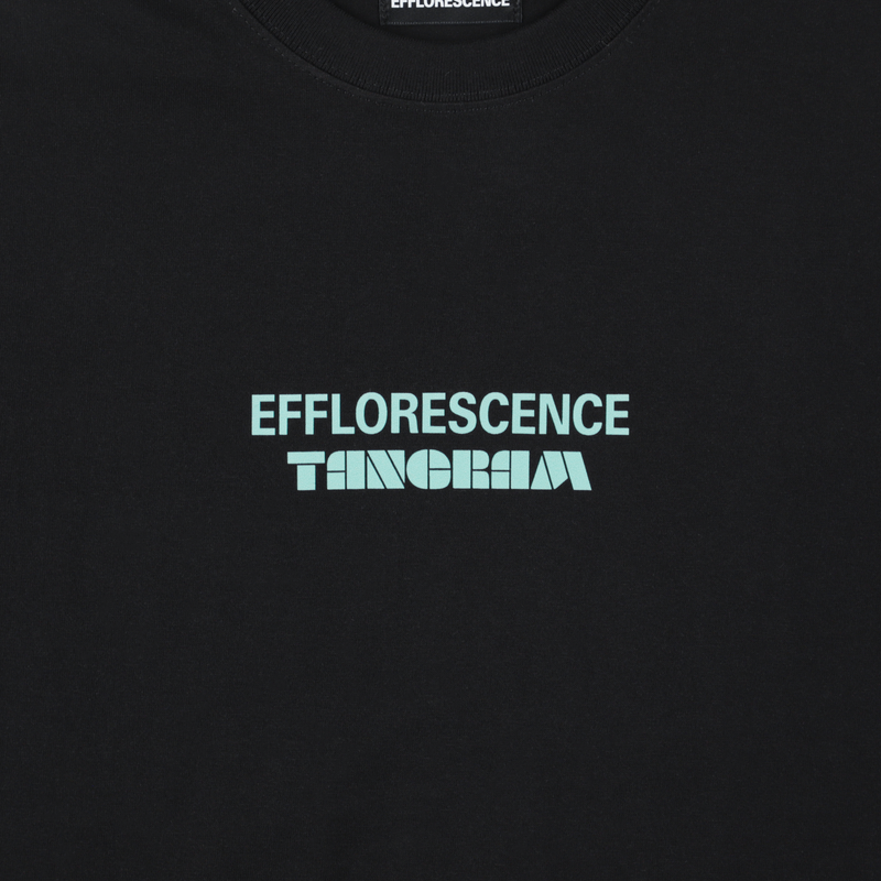 EFFLORESCENCE × TANGRAM 6.2oz. DAILY TEE BLACK TGS-MT185