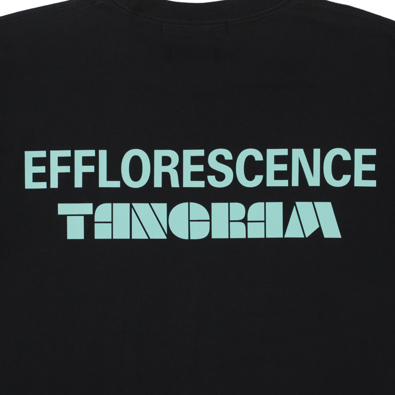 EFFLORESCENCE × TANGRAM 6.2oz. DAILY TEE BLACK TGS-MT185