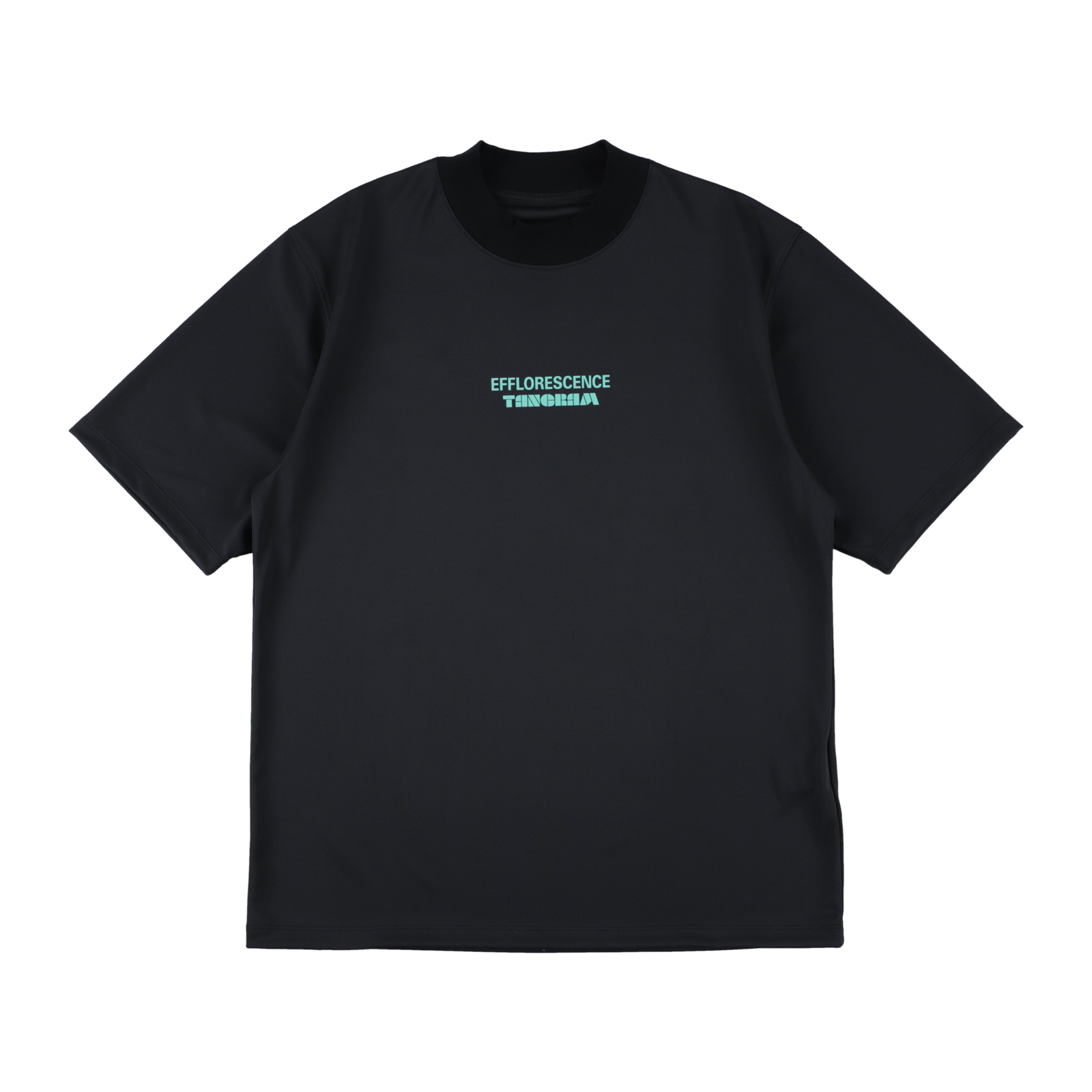 EFFLORESCENCE × TANGRAM MOCK NECK BLACK TGS-MT186