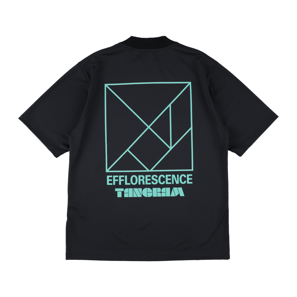 EFFLORESCENCE × TANGRAM MOCK NECK BLACK TGS-MT186