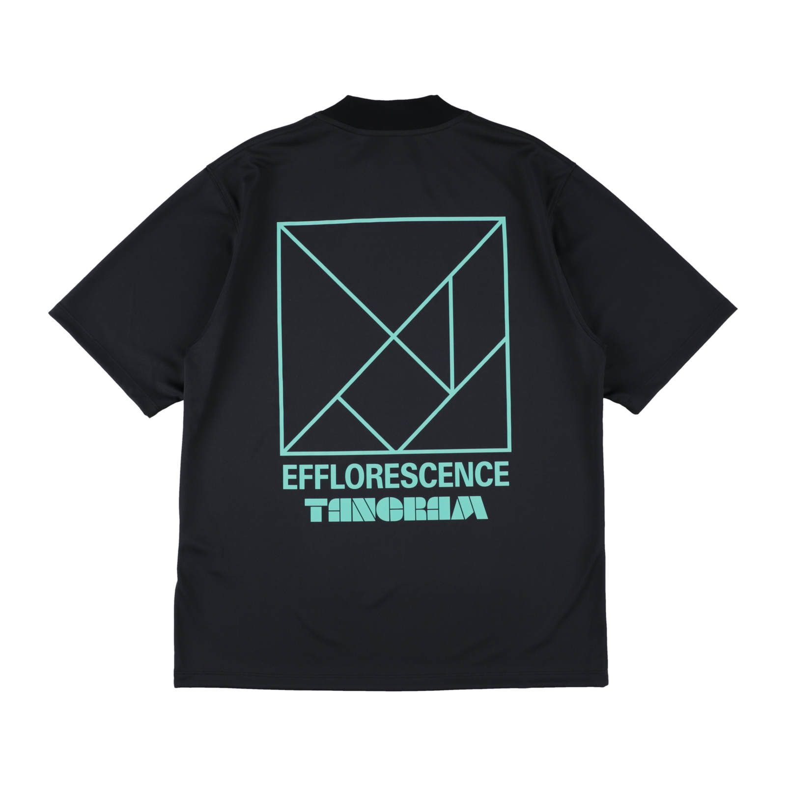 EFFLORESCENCE × TANGRAM MOCK NECK BLACK TGS-MT186