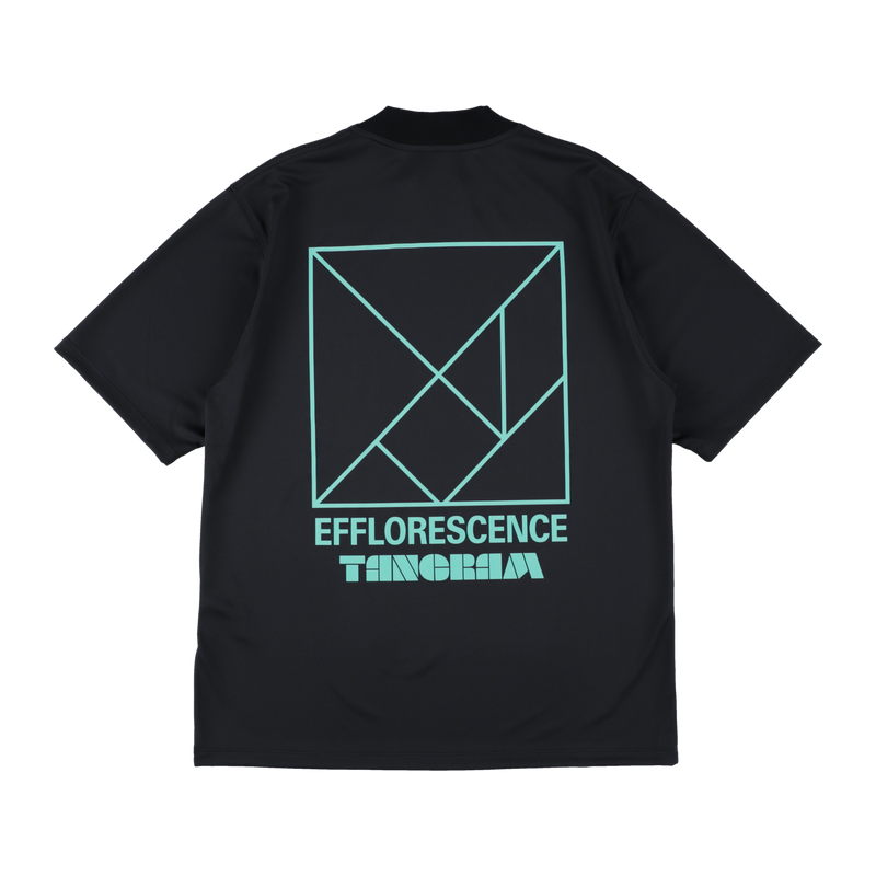 EFFLORESCENCE × TANGRAM MOCK NECK BLACK TGS-MT186