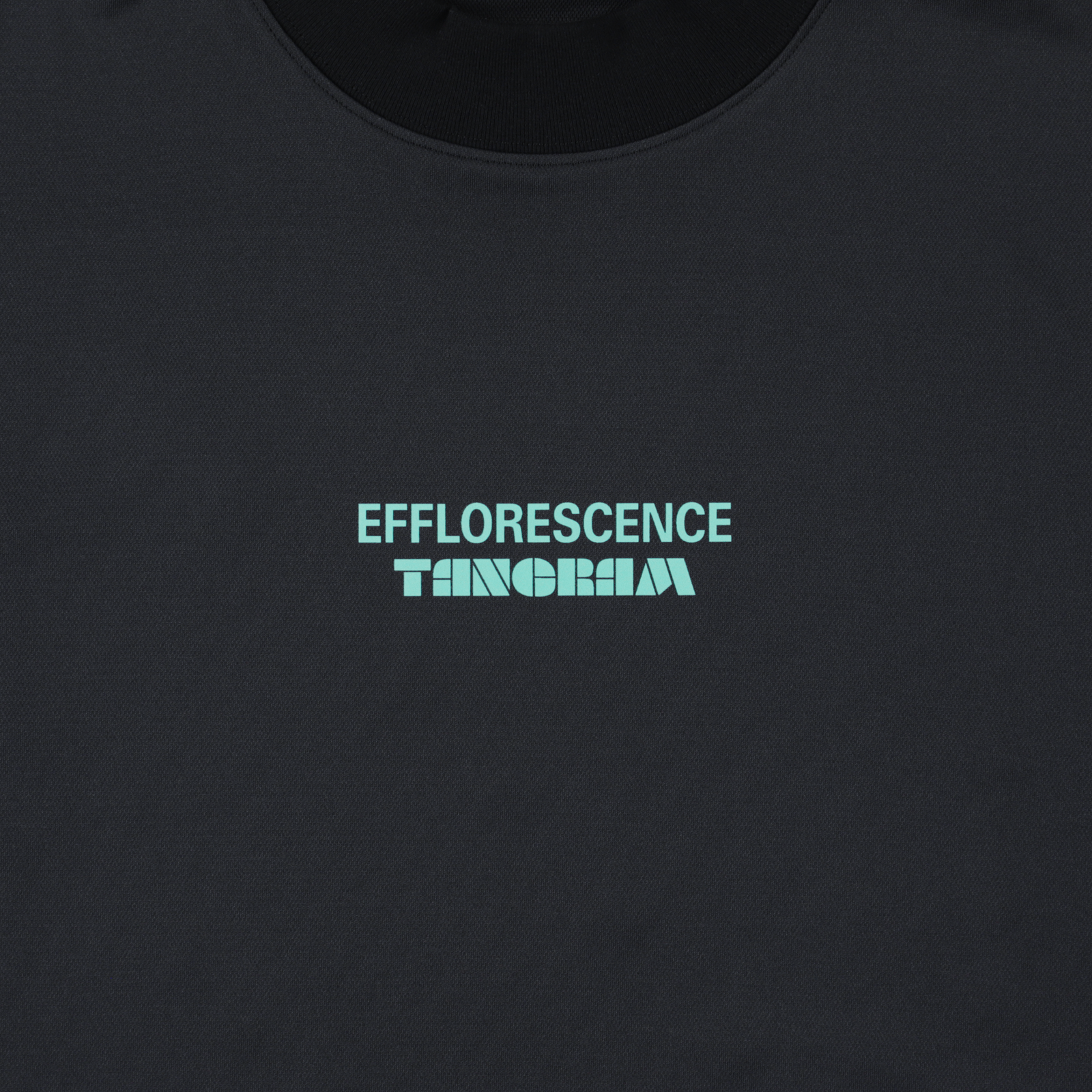 EFFLORESCENCE × TANGRAM MOCK NECK BLACK TGS-MT186 EFFLORESCENCE × TANGRAM MOCK NECK BLACK TGS-MT186