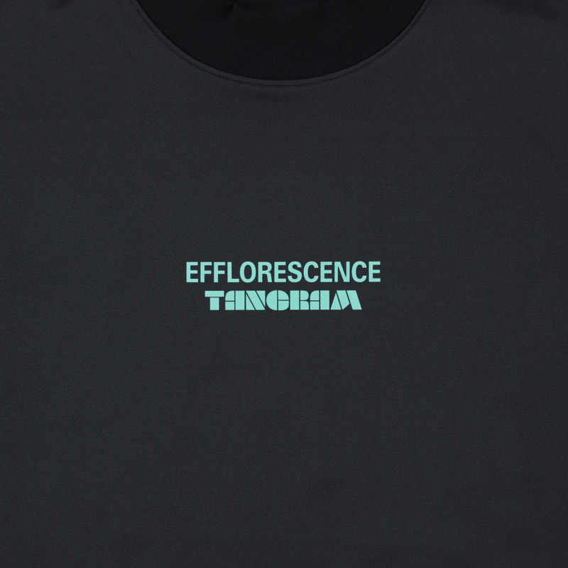 EFFLORESCENCE × TANGRAM MOCK NECK BLACK TGS-MT186