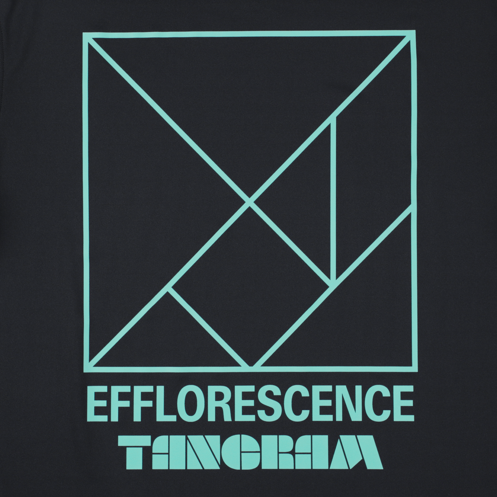EFFLORESCENCE × TANGRAM MOCK NECK BLACK TGS-MT186