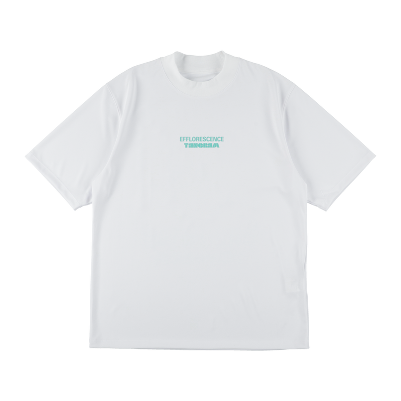 EFFLORESCENCE × TANGRAM MOCK NECK WHITE TGS-MT186