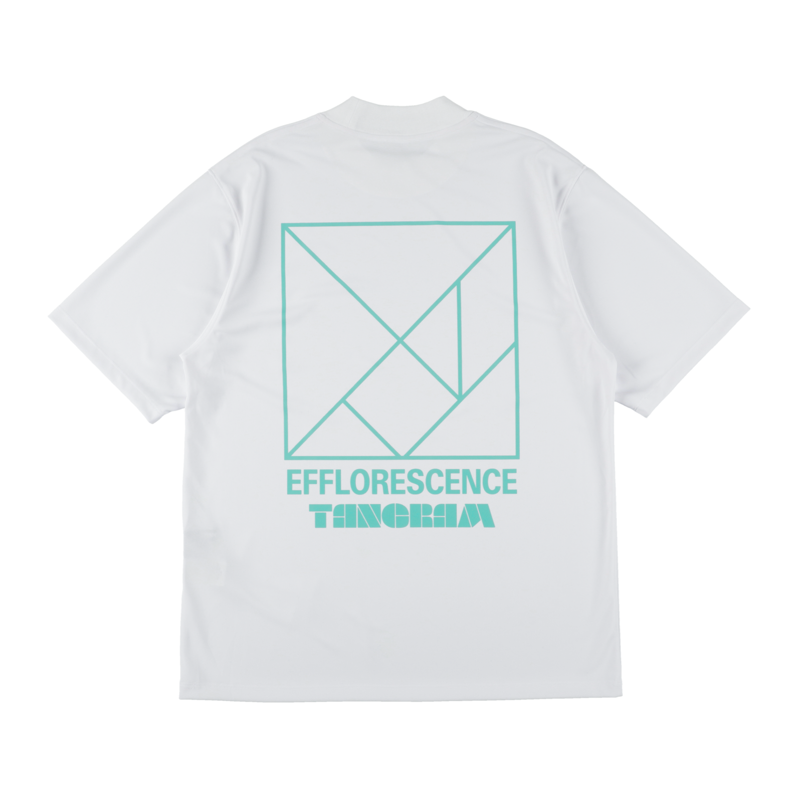 EFFLORESCENCE × TANGRAM MOCK NECK WHITE TGS-MT186
