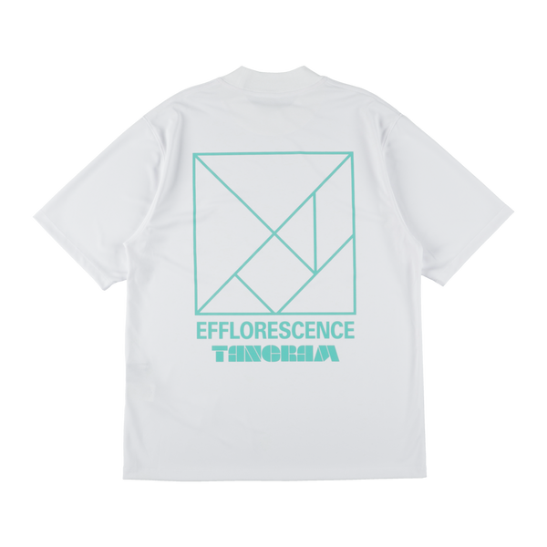 EFFLORESCENCE × TANGRAM MOCK NECK WHITE TGS-MT186