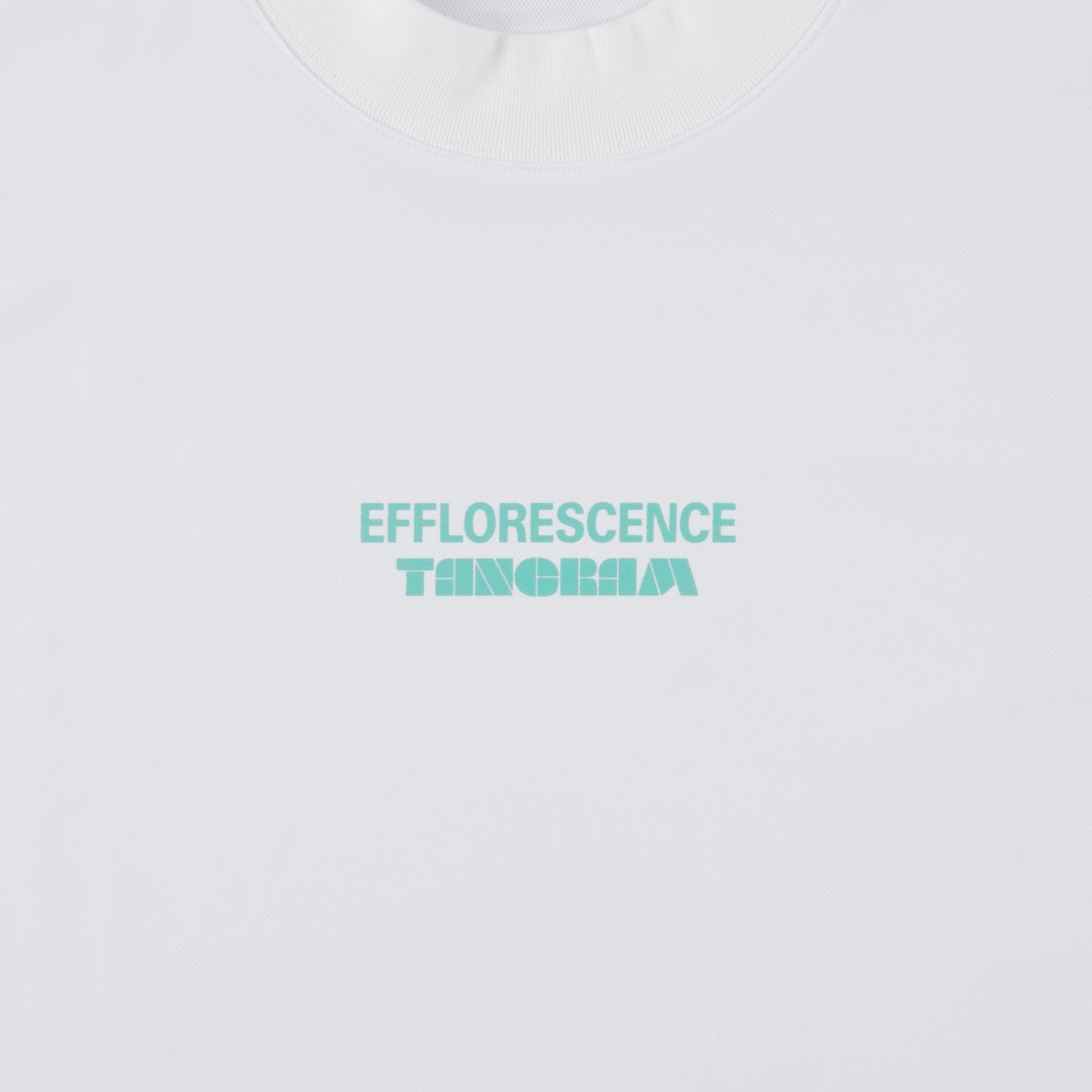 EFFLORESCENCE × TANGRAM MOCK NECK WHITE TGS-MT186