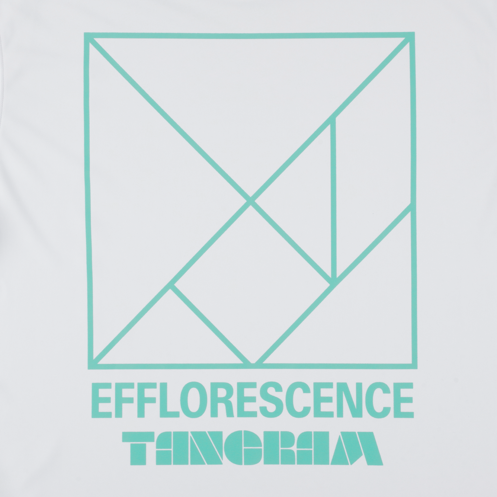 EFFLORESCENCE × TANGRAM MOCK NECK WHITE TGS-MT186