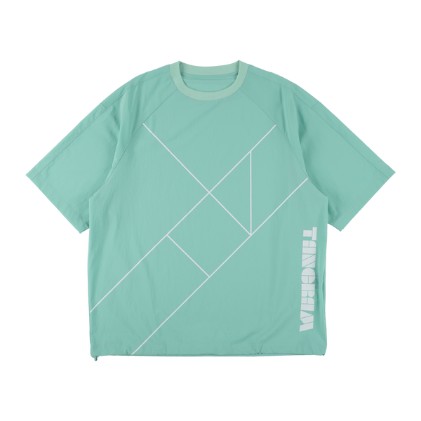 新品未使用TANGRAMシャツ EFFLORESCENCE × TANGRAM NYLON STRETCH PISTE MINT GREEN TGS-MT187