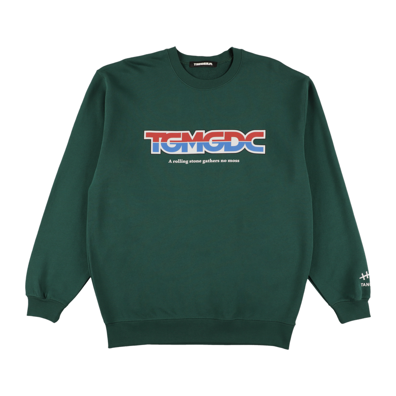 GDC×TANGRAM 5TH ANNIV. TRICO SWEAT CREW GREEN TGS-MT191