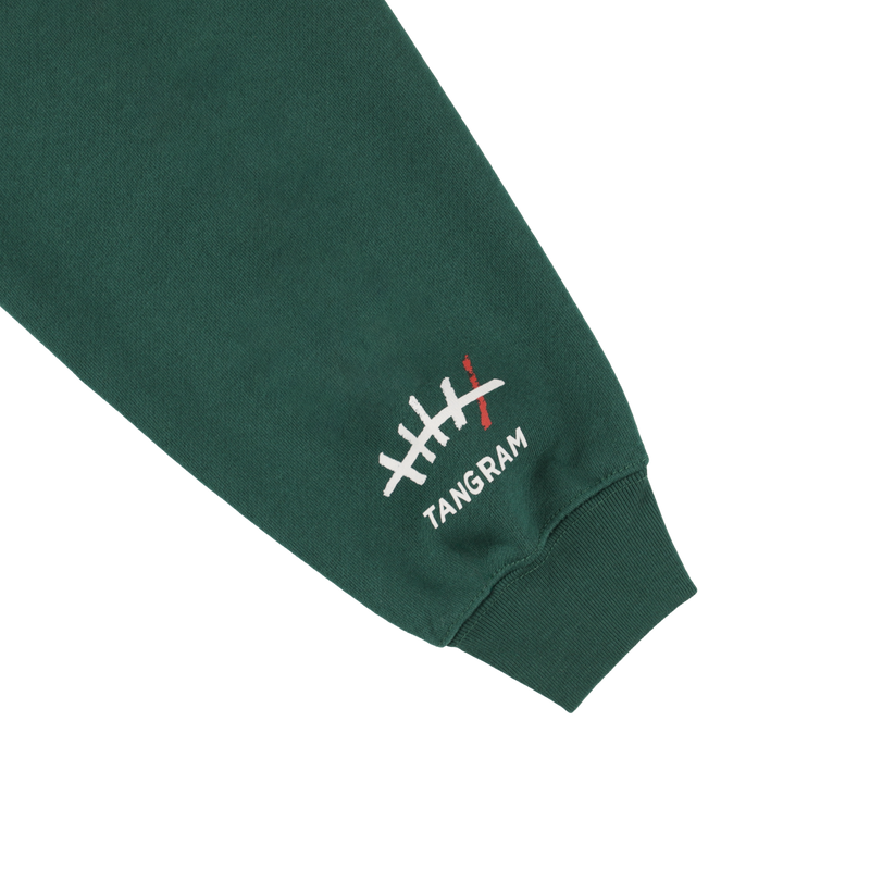 GDC×TANGRAM 5TH ANNIV. TRICO SWEAT CREW GREEN TGS-MT191