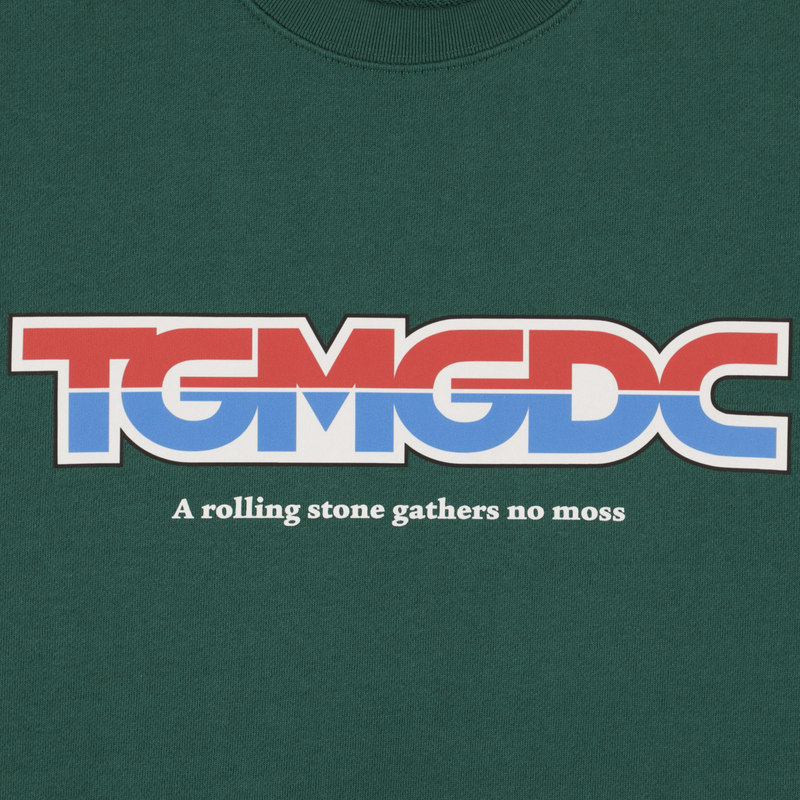 GDC×TANGRAM 5TH ANNIV. TRICO SWEAT CREW GREEN TGS-MT191