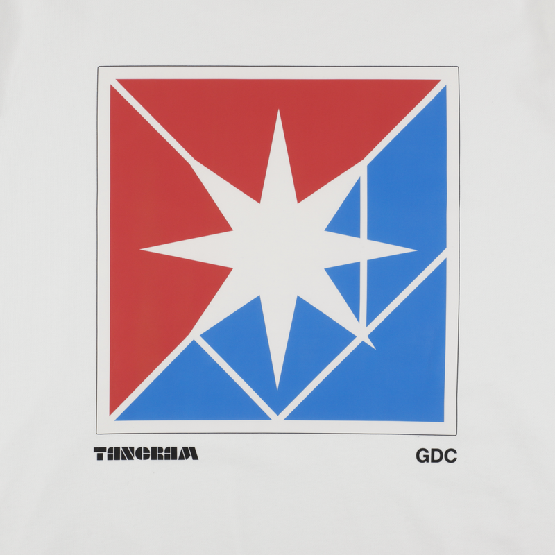 GDC×TANGRAM 5TH ANNIV. TRICO SWEAT CREW WHITE TGS-MT191