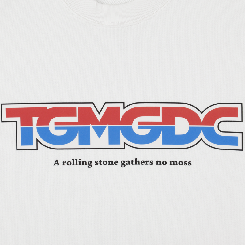 GDC×TANGRAM 5TH ANNIV. TRICO SWEAT CREW WHITE TGS-MT191