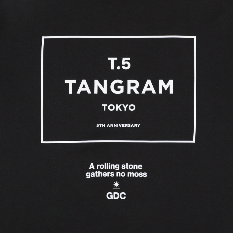 GDC×TANGRAM 5TH ANNIV. T.5 TOKYO SWEAT CREW BLACK TGS-MT192