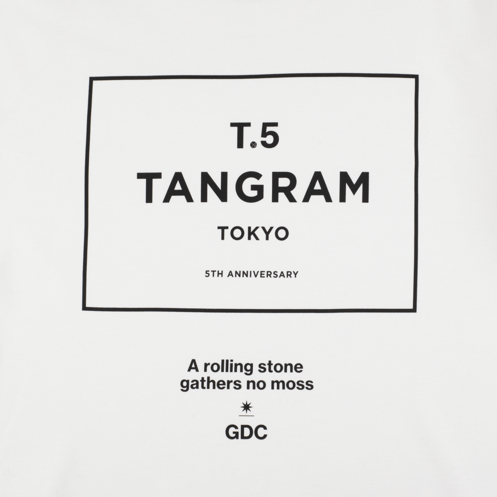 GDC×TANGRAM 5TH ANNIV. T.5 TOKYO SWEAT CREW WHITE TGS-MT192