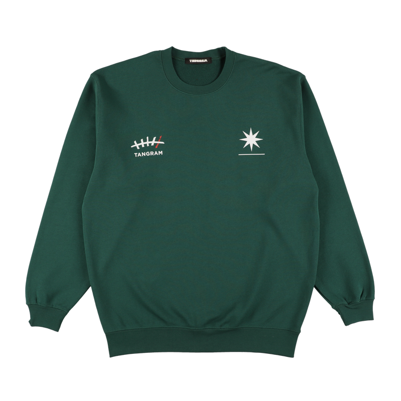 GDC×TANGRAM 5TH ANNIV. TURF STAR SWEAT CREW GREEN TGS-MT193