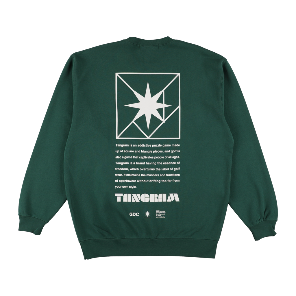 GDC×TANGRAM 5TH ANNIV. TURF STAR SWEAT CREW GREEN TGS-MT193