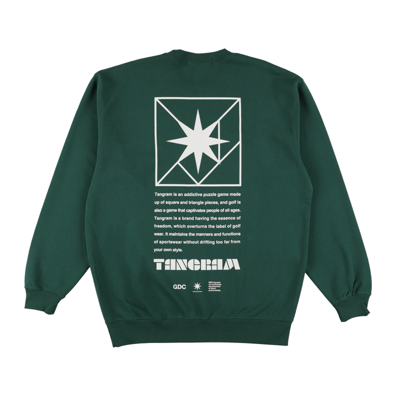 GDC×TANGRAM 5TH ANNIV. TURF STAR SWEAT CREW GREEN TGS-MT193