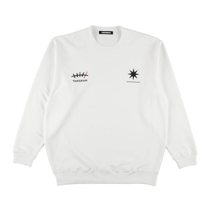 【希少】CLUBHAUS×TANGRAM SWEAT XL サイズ GDC×TANGRAM 5TH ANNIV. TURF STAR SWEAT CREW WHITE TGS-MT193