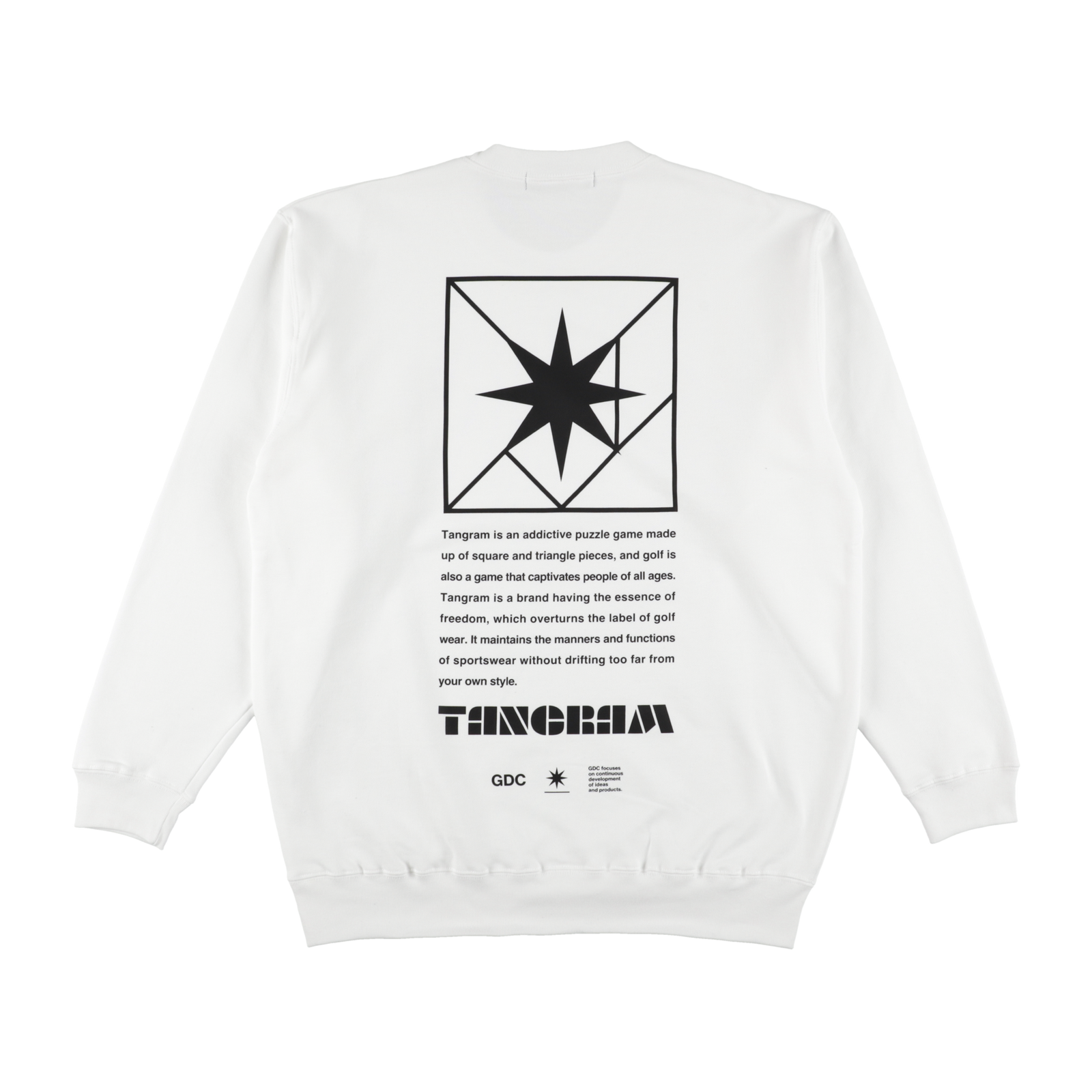 GDC×TANGRAM 5TH ANNIV. TURF STAR SWEAT CREW WHITE TGS-MT193