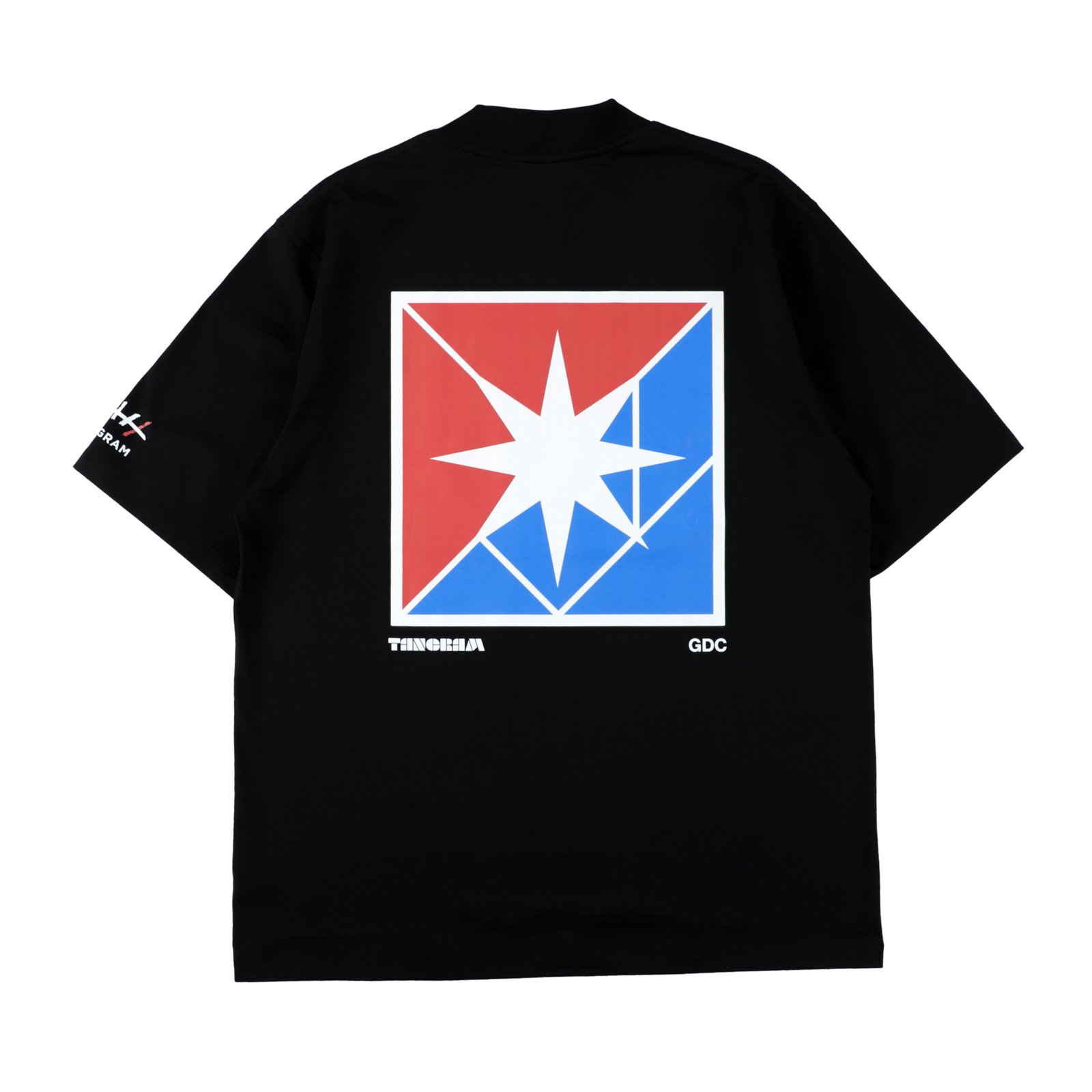 GDC×TANGRAM 5TH ANNIV. TRICO MOCK NECK BLACK TGS-MT197