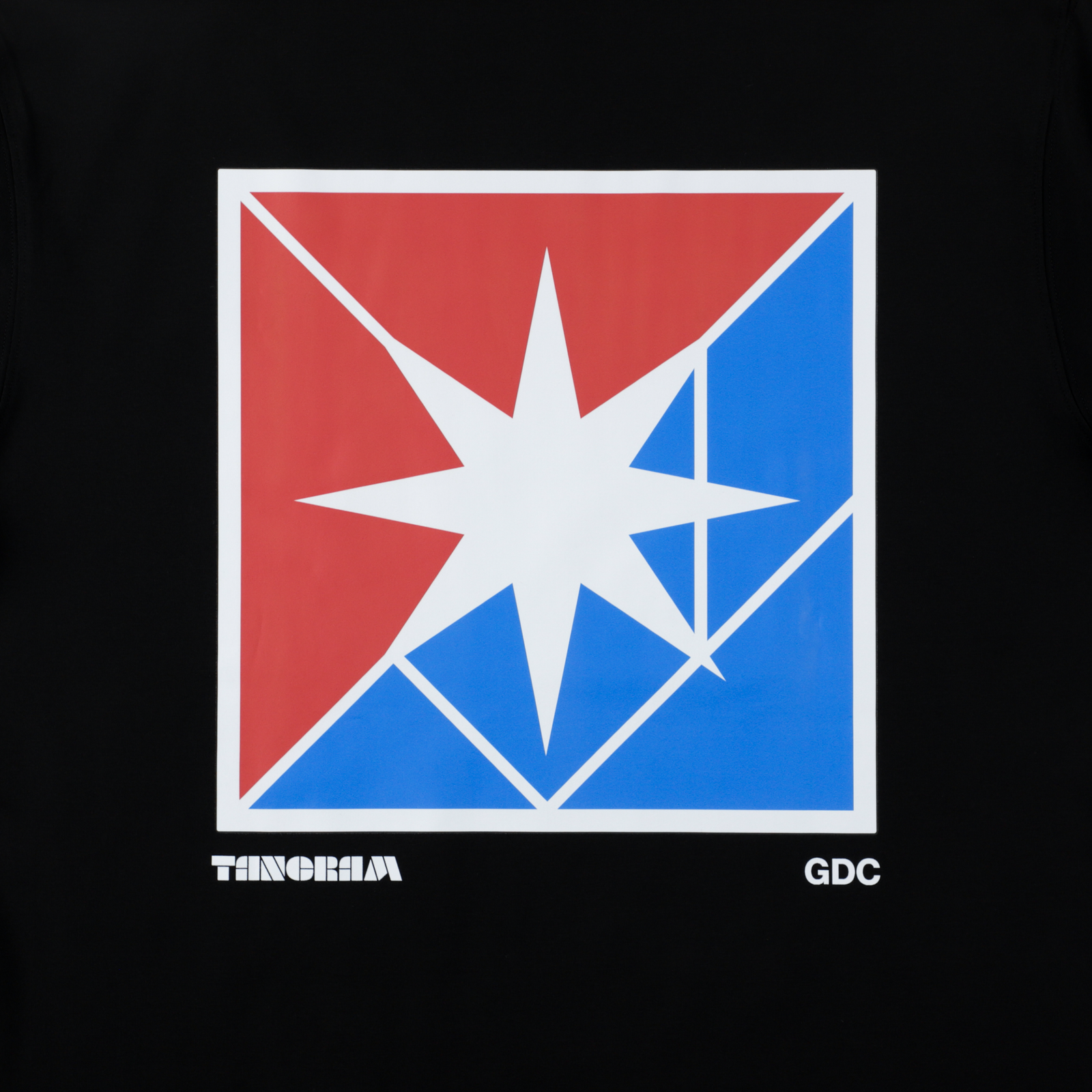 TANGRAM TGS-MT89 モックネック 半袖シャツ ブラック S GDC×TANGRAM 5TH ANNIV. TRICO MOCK NECK BLACK TGS-MT197