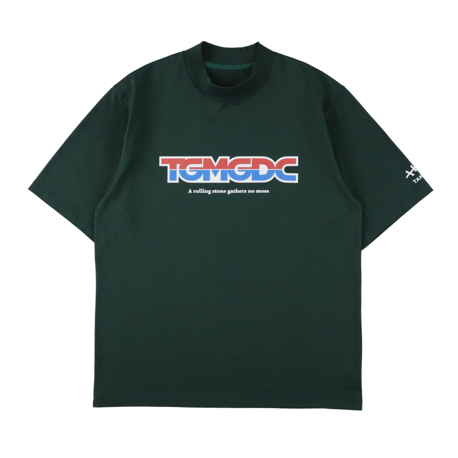 GDC×TANGRAM 5TH ANNIV. TRICO MOCK NECK GREEN TGS-MT197