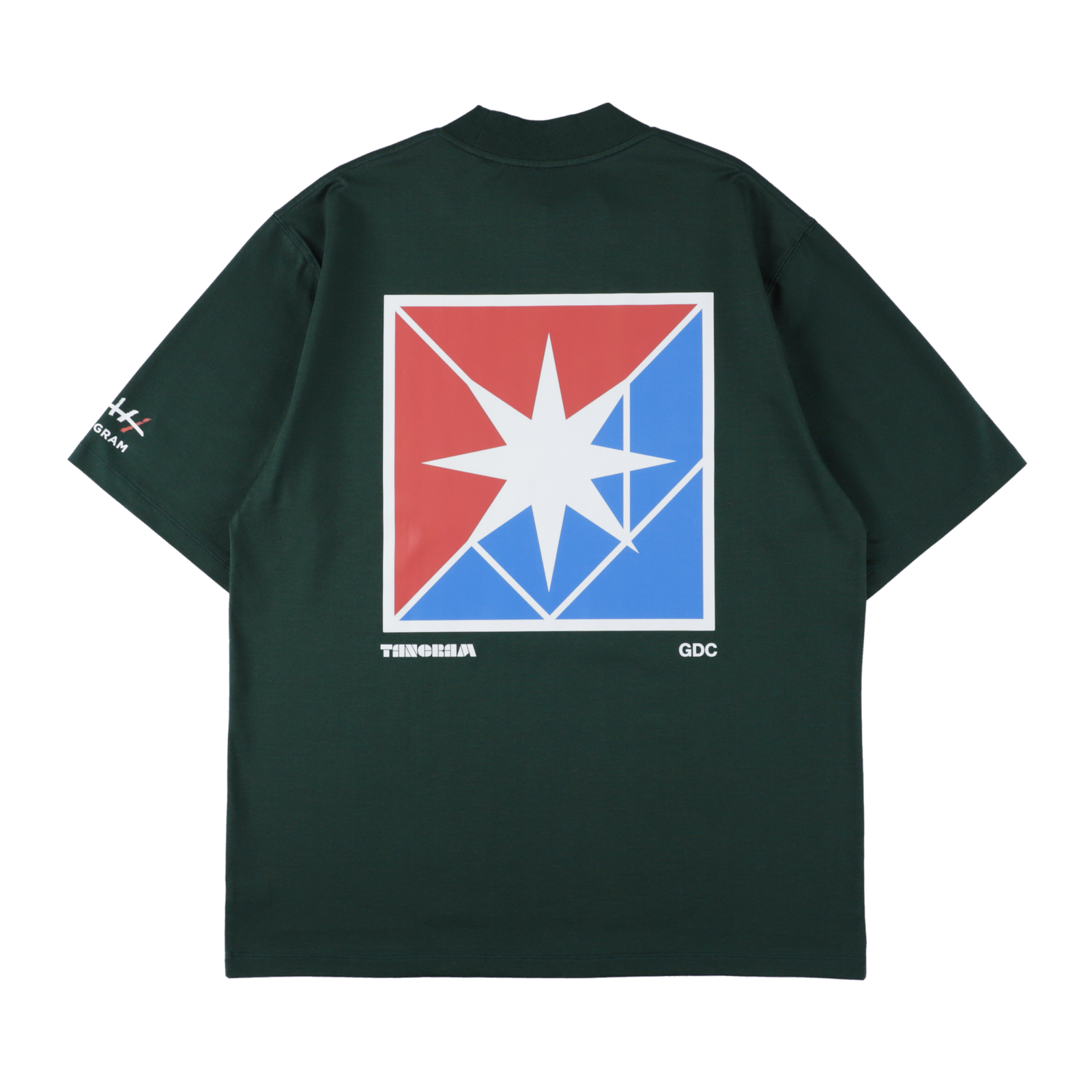 【限定コラボ】TANGRAMXCLUBHAUS GDC×TANGRAM 5TH ANNIV. TRICO MOCK NECK GREEN TGS-MT197