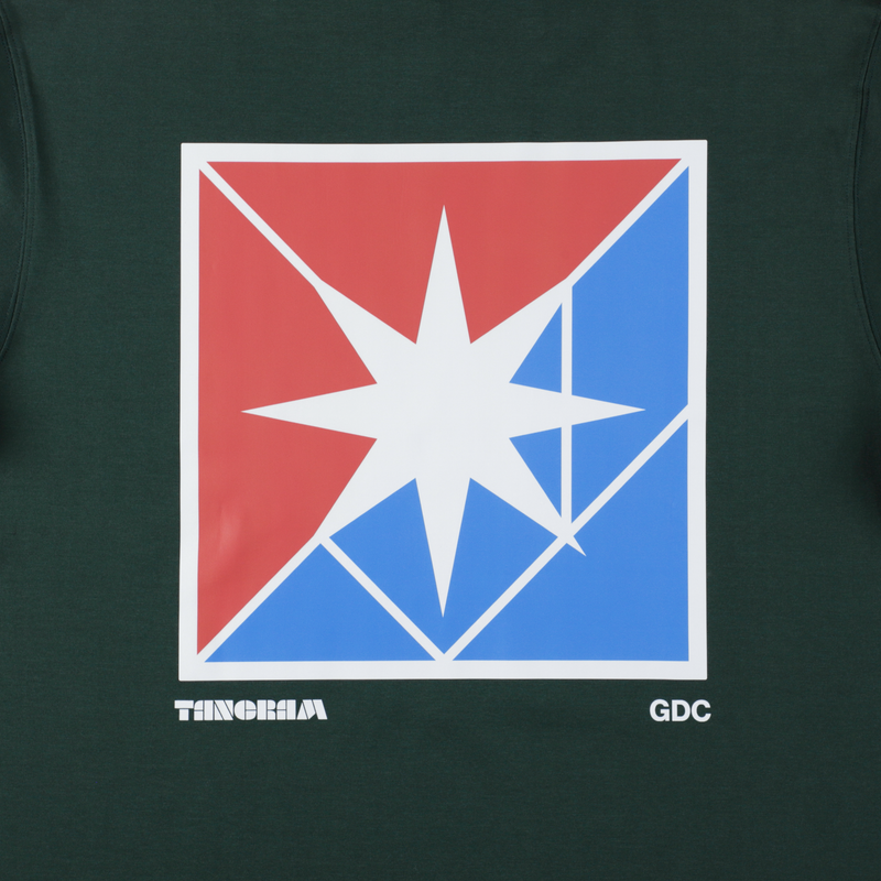 GDC×TANGRAM 5TH ANNIV. TRICO MOCK NECK GREEN TGS-MT197
