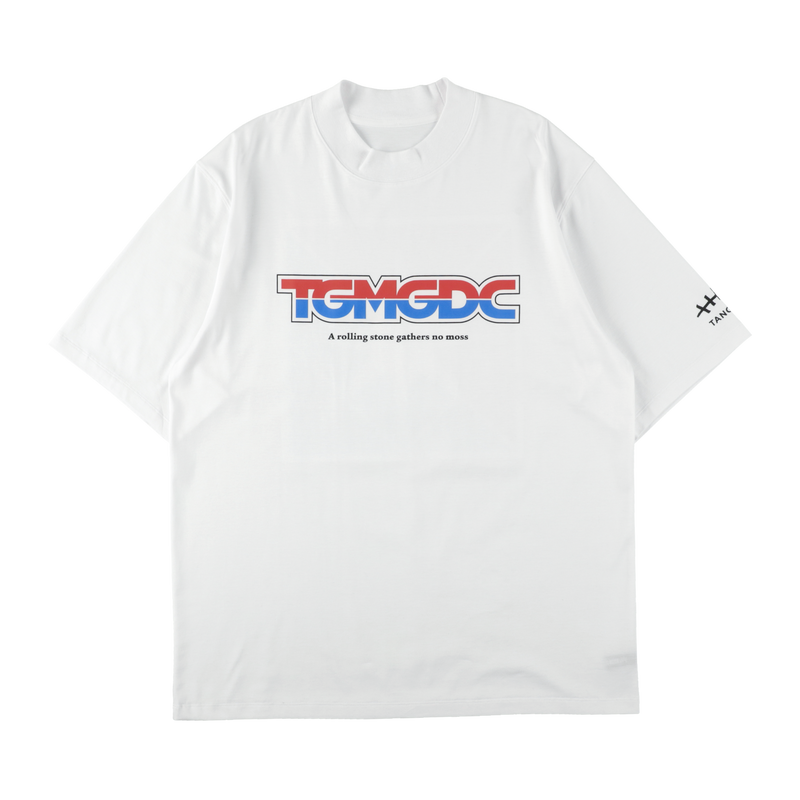 GDC×TANGRAM 5TH ANNIV. TRICO MOCK NECK WHITE TGS-MT197