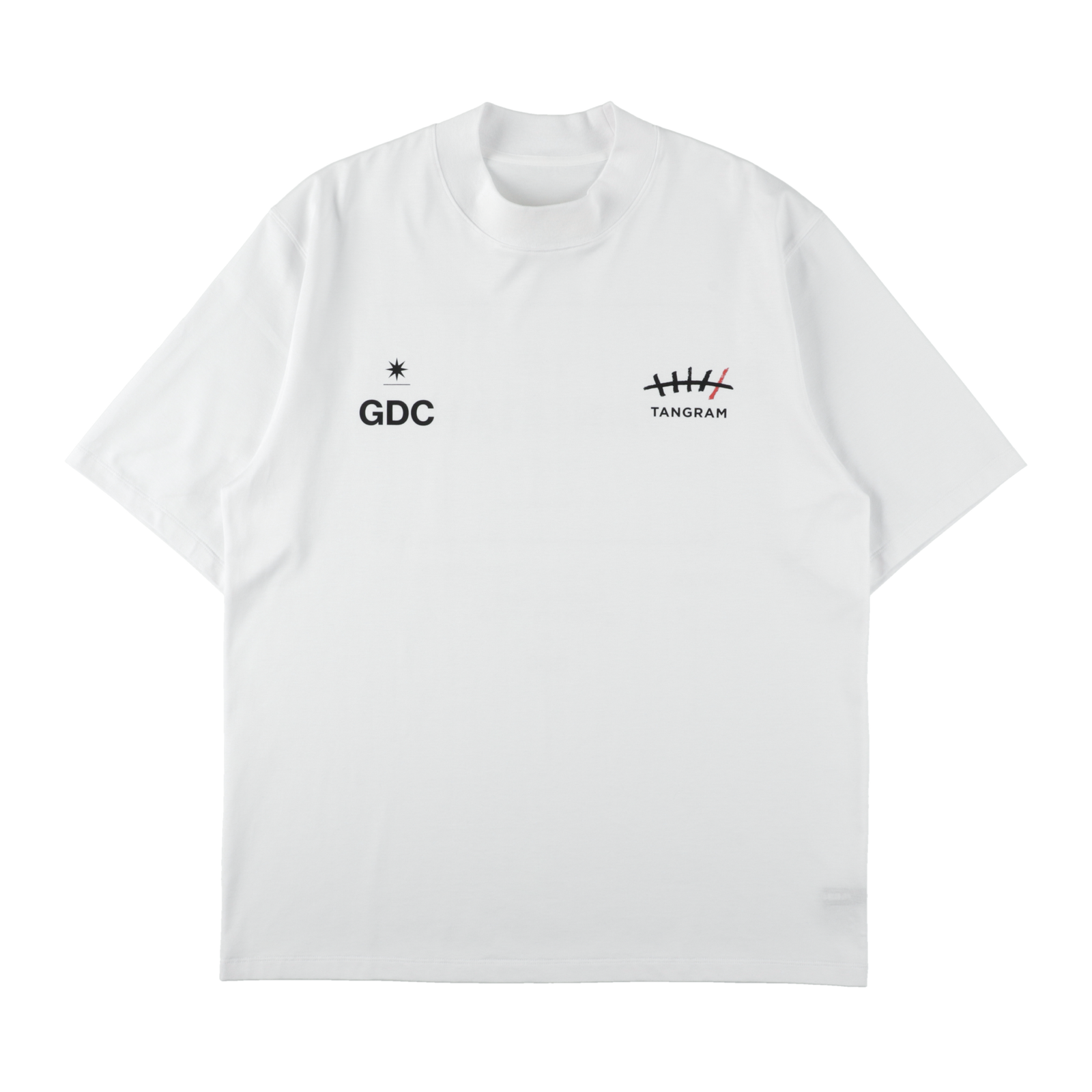 GDC×TANGRAM 5TH ANNIV. T.5 TOKYO MOCK NECK WHITE TGS-MT198