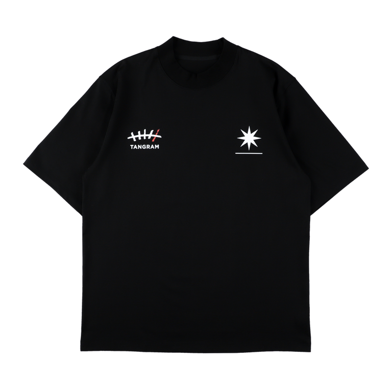 GDC×TANGRAM 5TH ANNIV. TURF STAR MOCK NECK BLACK TGS-MT199
