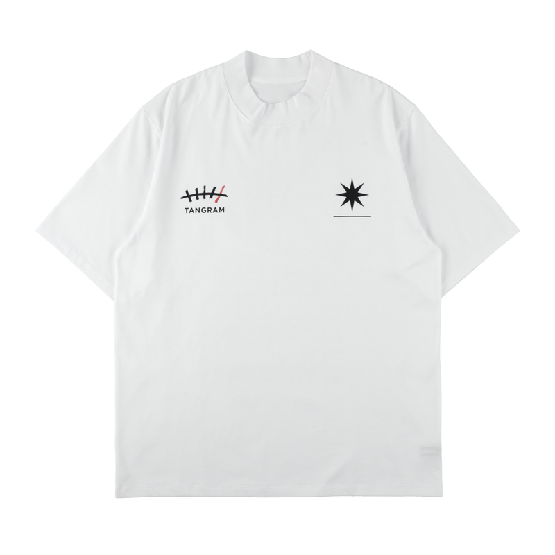 GDC×TANGRAM 5TH ANNIV. TURF STAR MOCK NECK WHITE TGS-MT199