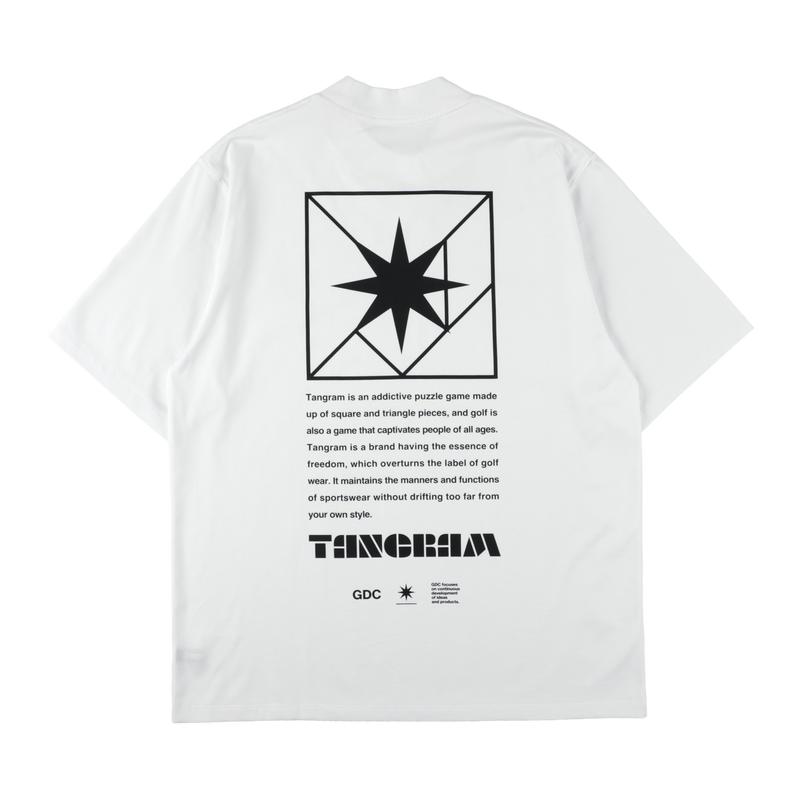 GDC×TANGRAM 5TH ANNIV. TURF STAR MOCK NECK WHITE TGS-MT199