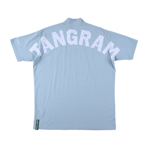 CLUBHAUS × TANGRAM ARCH HEDGEHOG MOCK NECK GRAYISH BLUE TGS-MT76