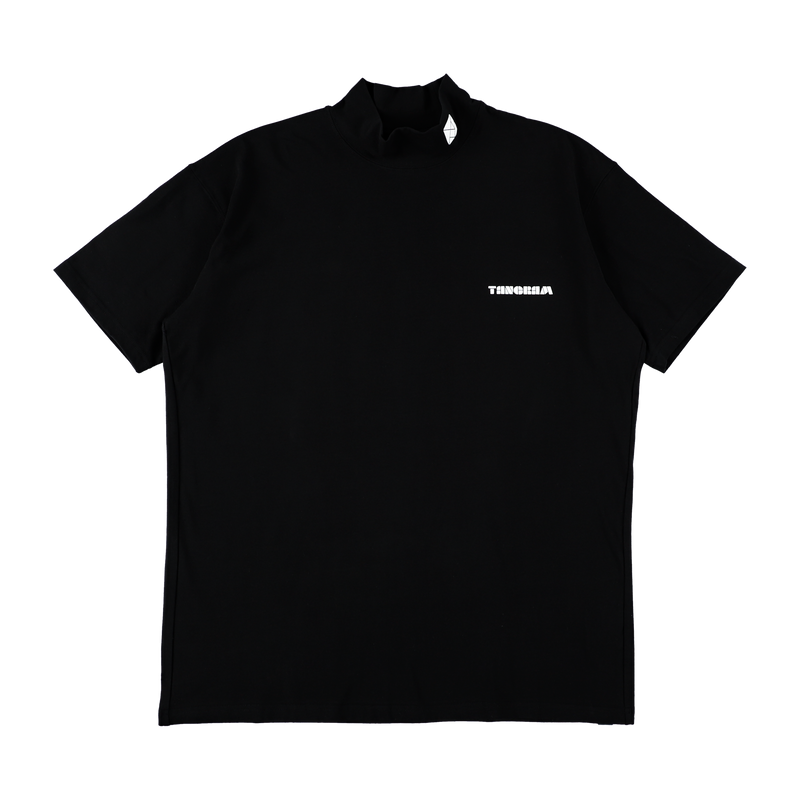 PUZZLE LOGO MOCK NECK BLACK TGS-MT79