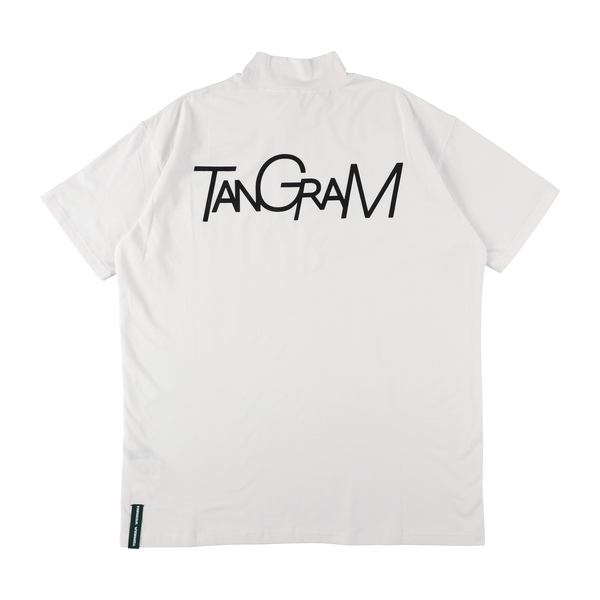 VERTICAL LOGO MOCK NECK WHITE TGS-MT80