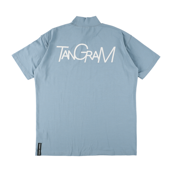 VERTICAL LOGO MOCK NECK GRAYISH BLUE TGS-MT80