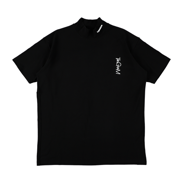 VERTICAL LOGO MOCK NECK BLACK TGS-MT80