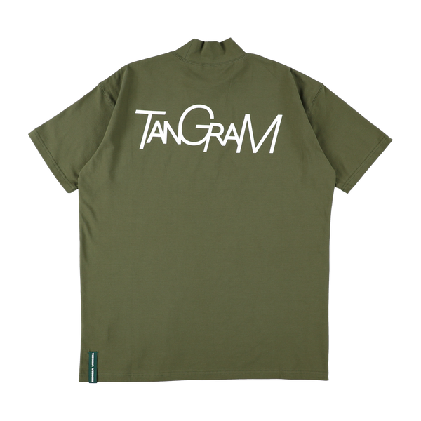 VERTICAL LOGO MOCK NECK OLIVE TGS-MT80