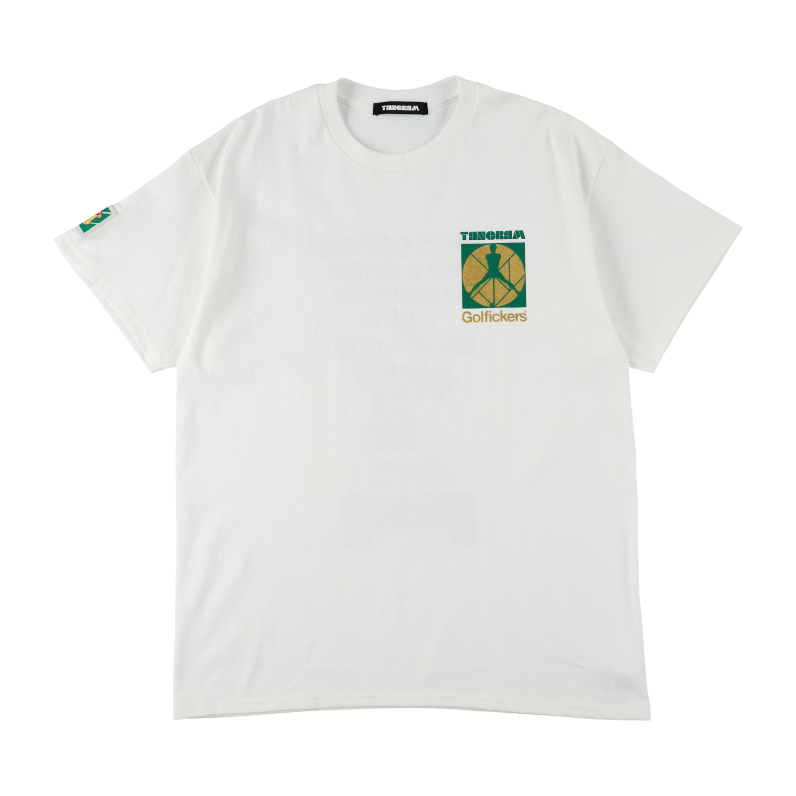 GOLFICKERS × TANGRAM TEE WHITE TGS-MT94