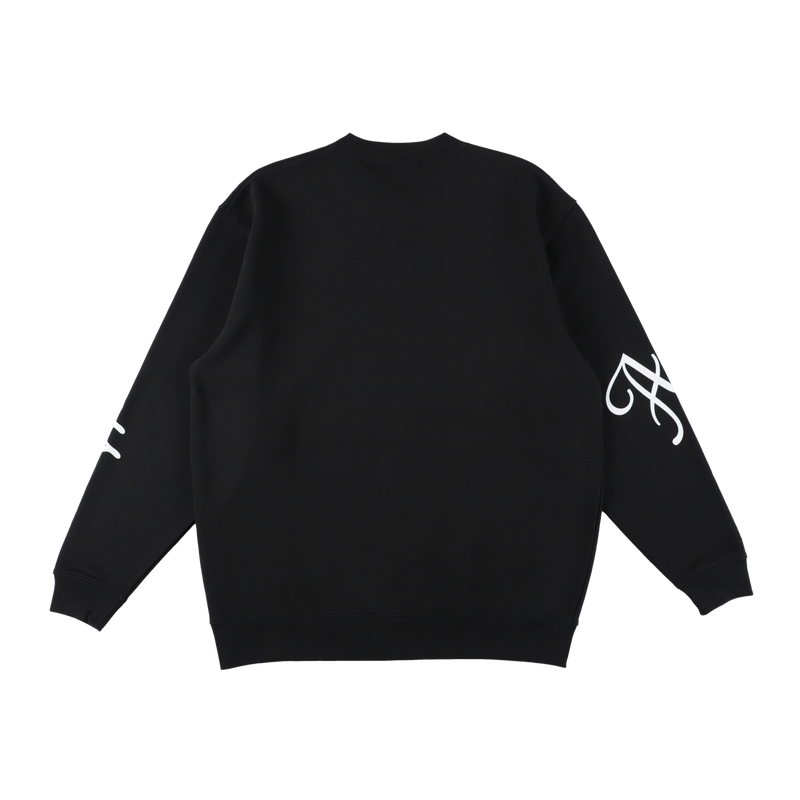 GDC×TANGRAM 5TH ANNIV. ROLLING STONE SWEAT CREW BLACK TGS-MTGDC01