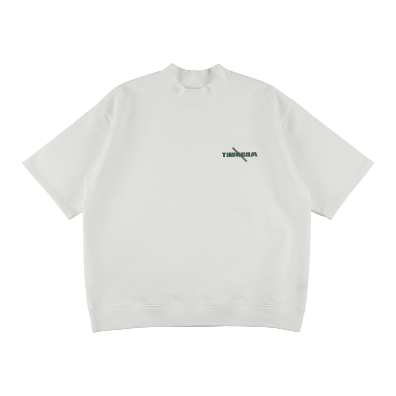 Saturdays NYC × TANGRAM SS SWEAT MOCK NECK OFF WHITE TGS-MTST01