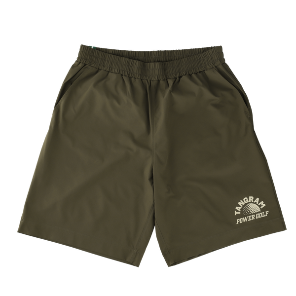 POWER GOLF MICRO RIP-STOP STRETCH SHORTS OLIVE TGS-MP16