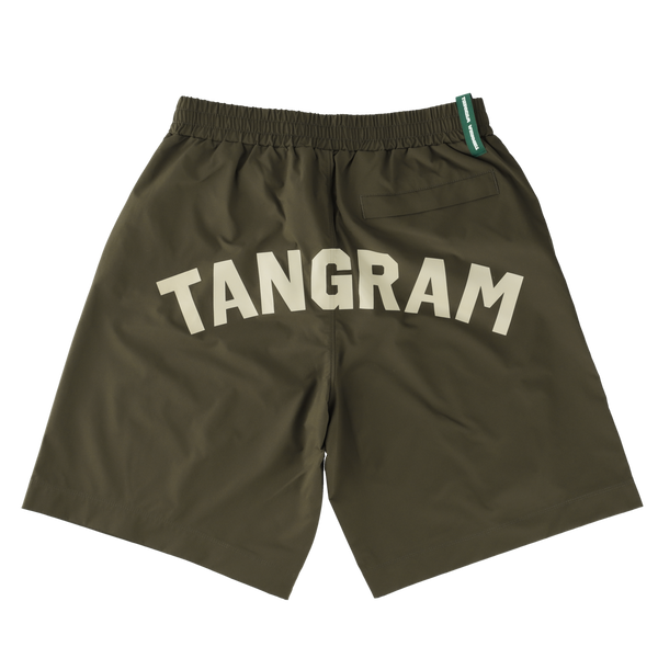 POWER GOLF MICRO RIP-STOP STRETCH SHORTS OLIVE TGS-MP16